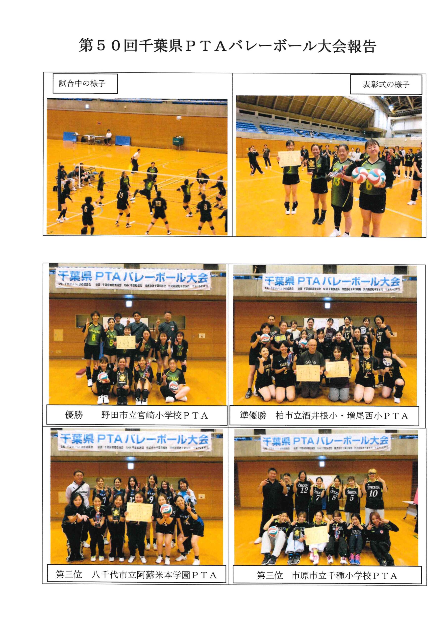【報告】第50回県Pバレーボール大会について